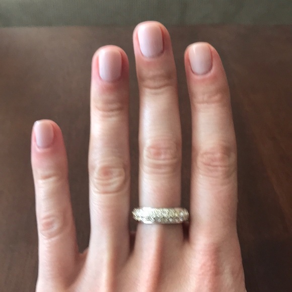 Sterling silver and crystal ring - Picture 3 of 4